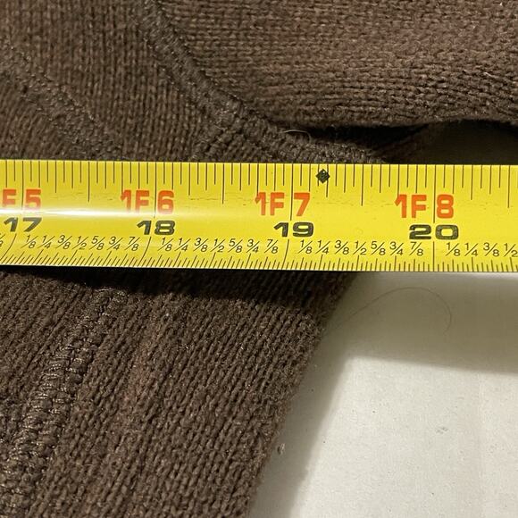 Mountain Hardware Jacket Womens Medium Brown Polartec Full Zip Knit - Picture 9 of 10
